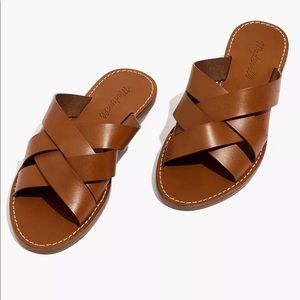 Madewell The Boardwalk Woven Slide Sandal size 8